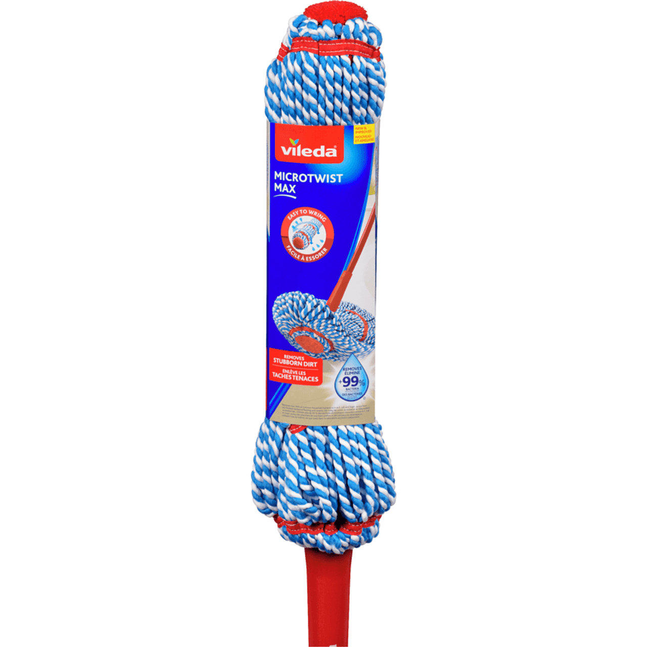 VILEDA MicroTwist Mop Efficient Cleaning with Built-in Twist System(4/Case)-Chicken Pieces
