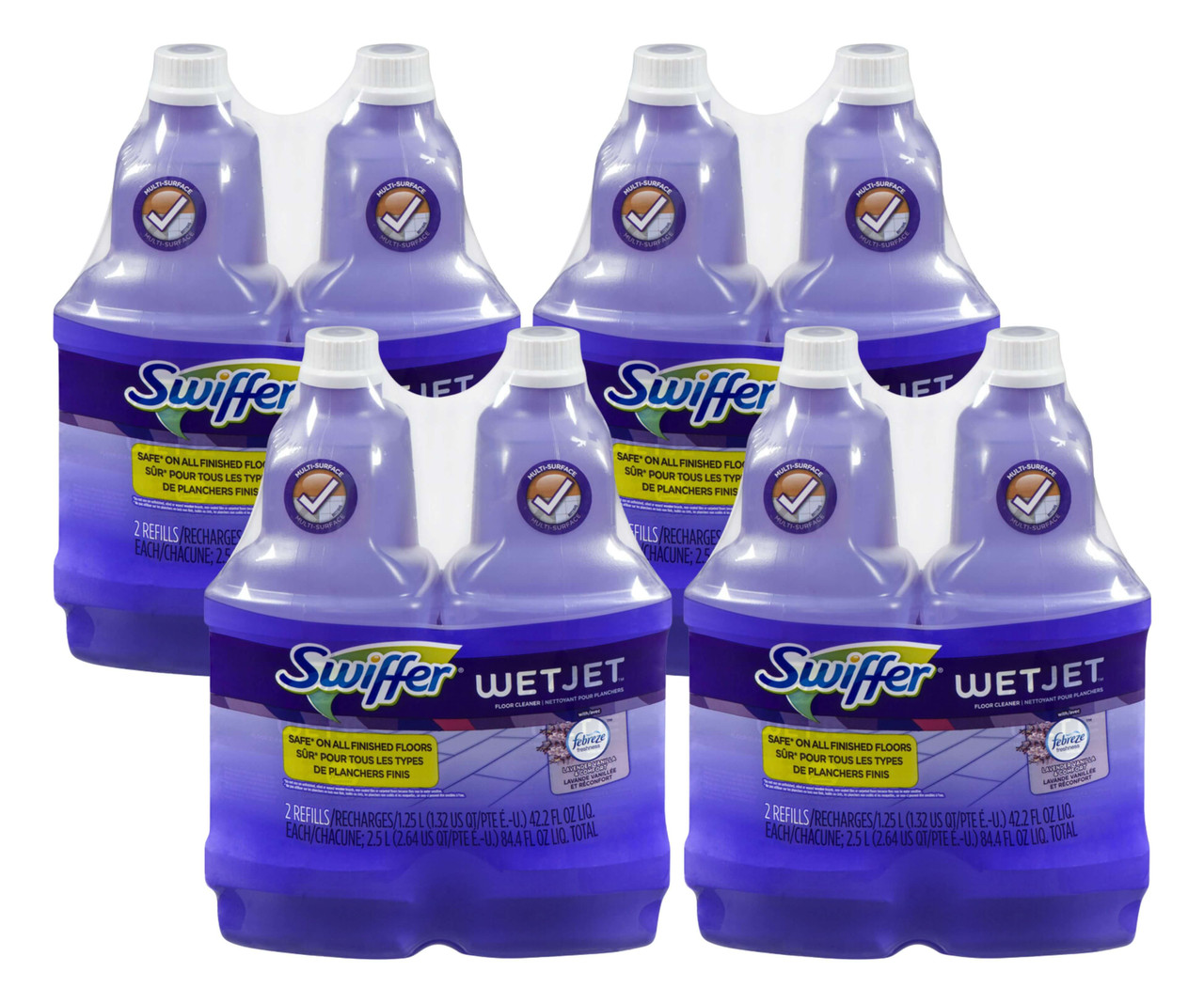 Swiffer WetJet Floor Cleaner Multi-Purpose 2.5L Refill(4/Case)-Chicken Pieces