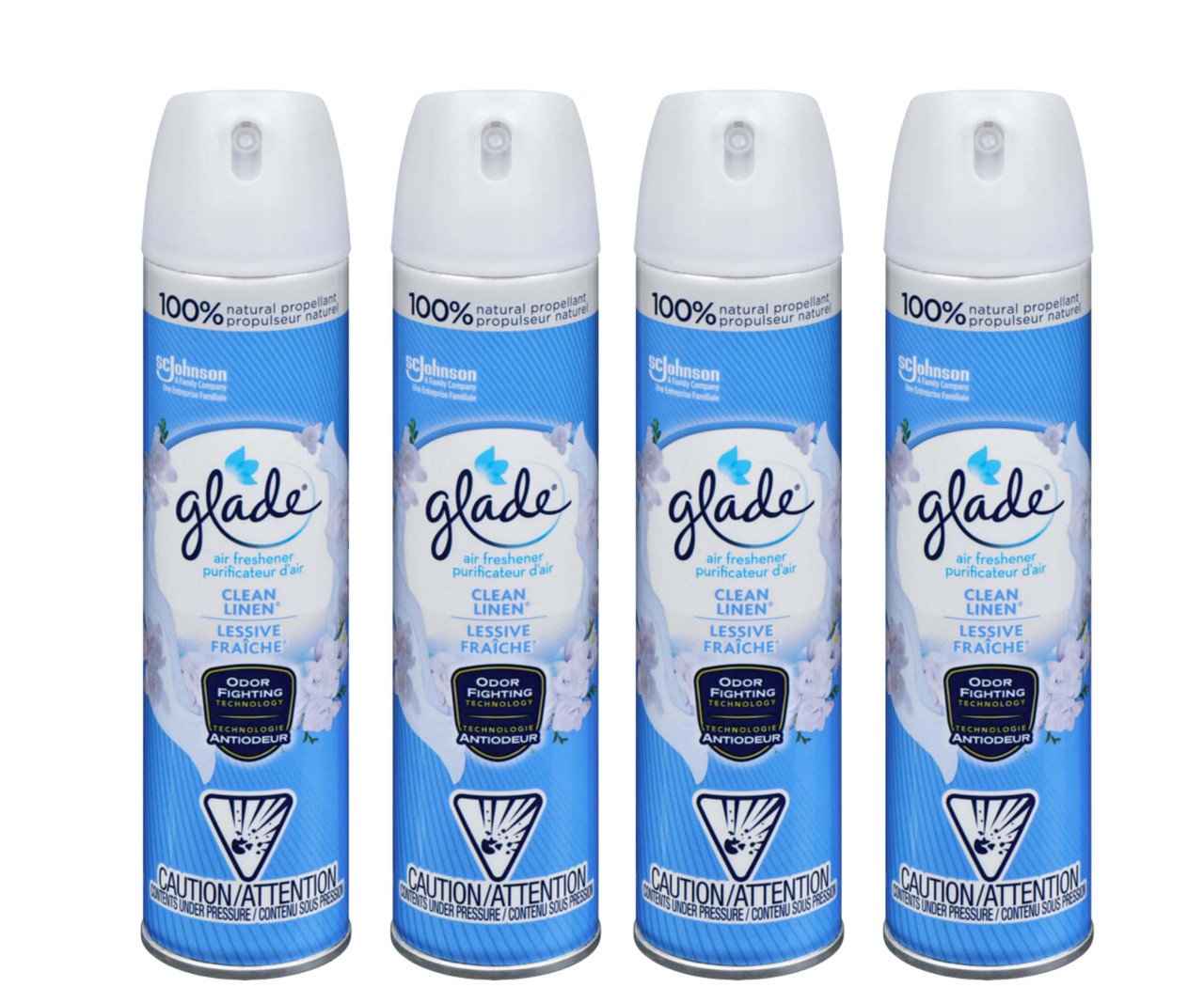 Glade Long-Lasting Air Freshener Clean Linen - 235g(4/Case)-Chicken Pieces