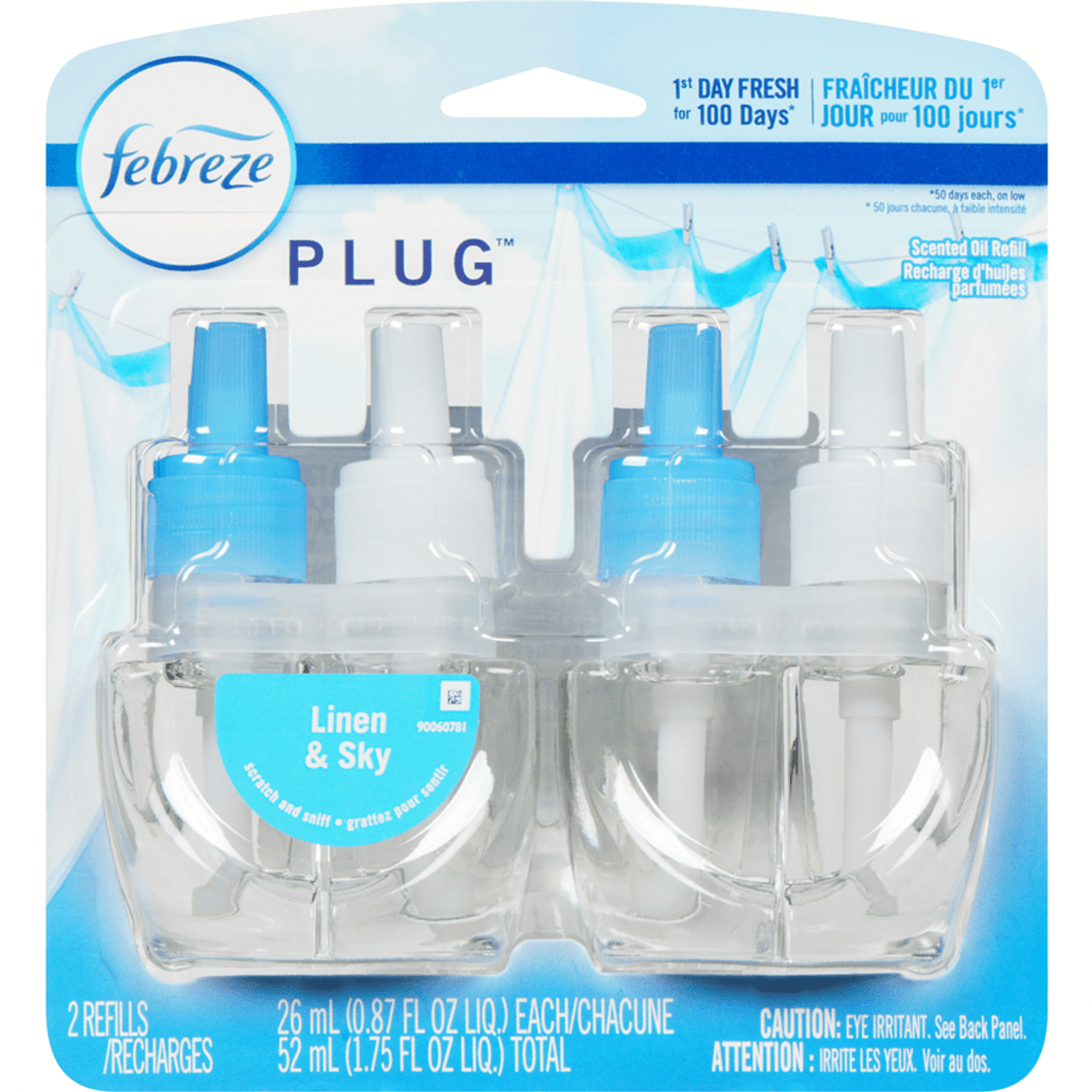 Febreze Fade Defy PLUG Air Pack with Linen Freshener Refill (4/Case)-Chicken Pieces