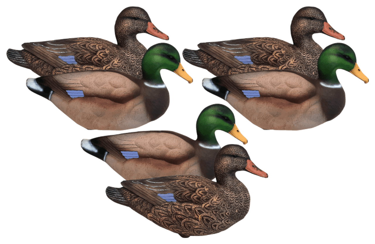 Mayhem Decoys Field Mallard Duck Decoys ( 3 Drakes & 3 Hens). CHICKEN PIECES.