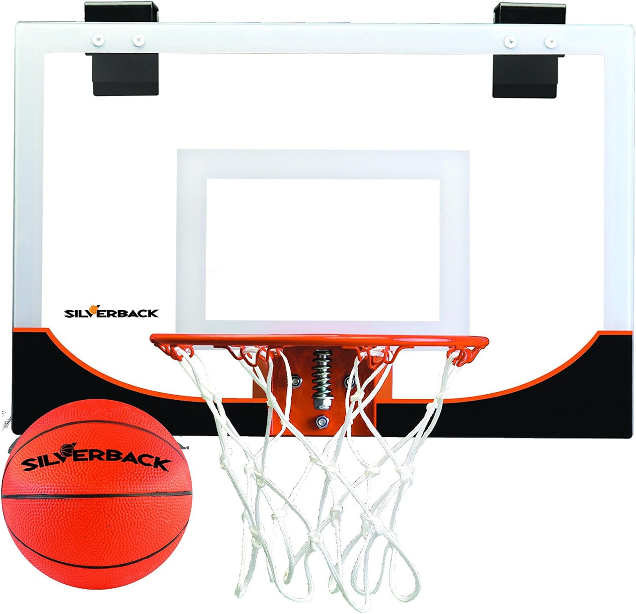 Silverback 18" Mini Basketball Over-the-Door Hoop with Ball-Chicken Pieces