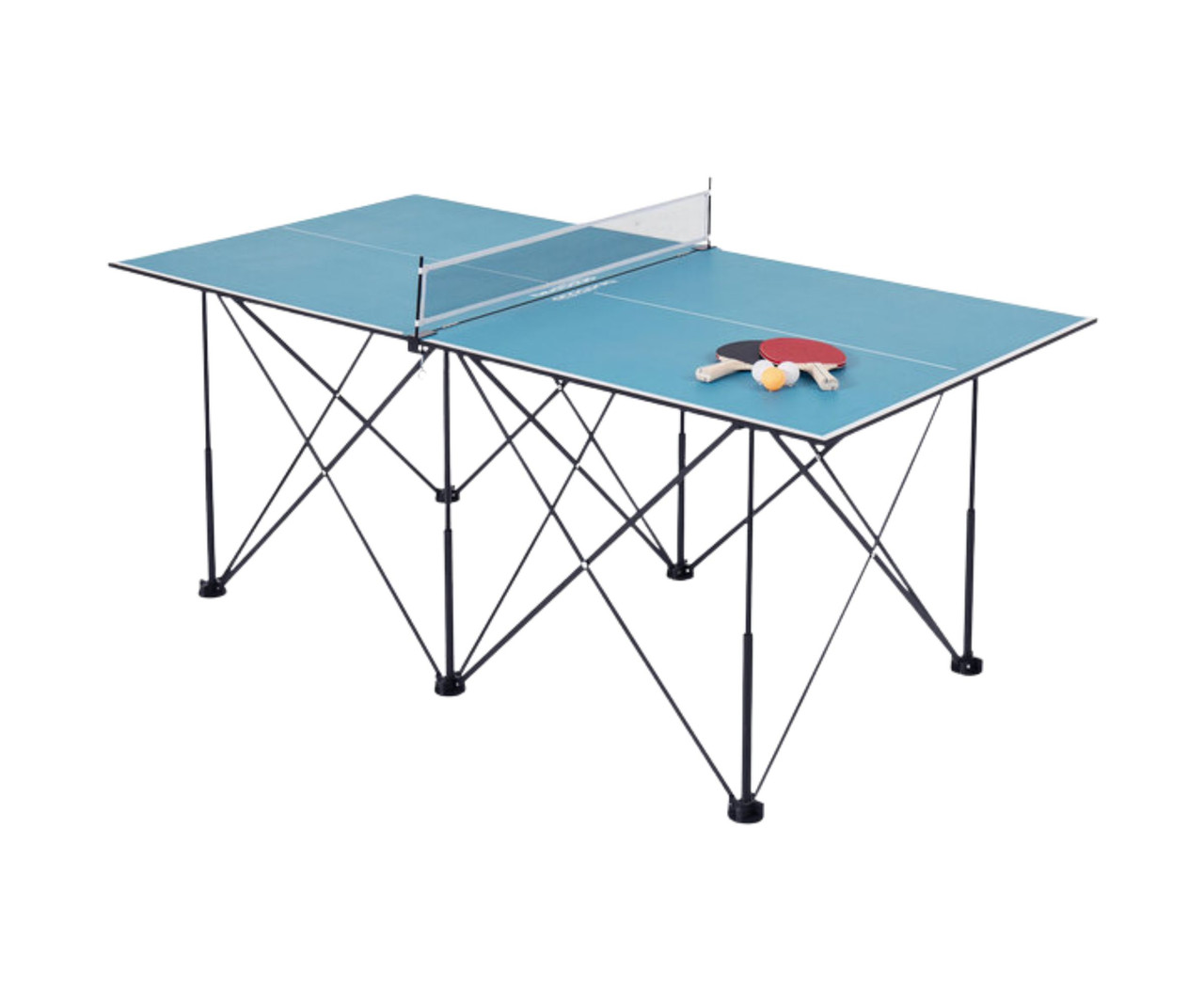 Stiga Compact 6' Pop-Up Space-Saving and Ready to Play Ping Pong -Chicken Pieces