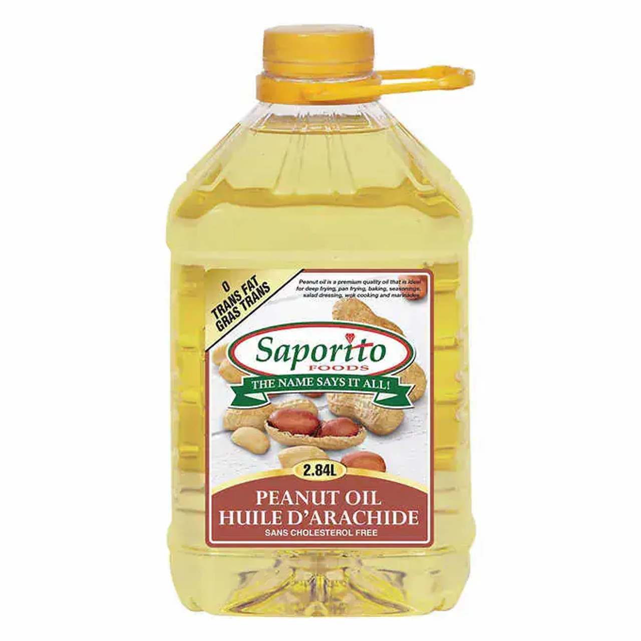 Saporito Peanut Oil Bulk Food Service 2.84L/6.2lbs (6/CASE)