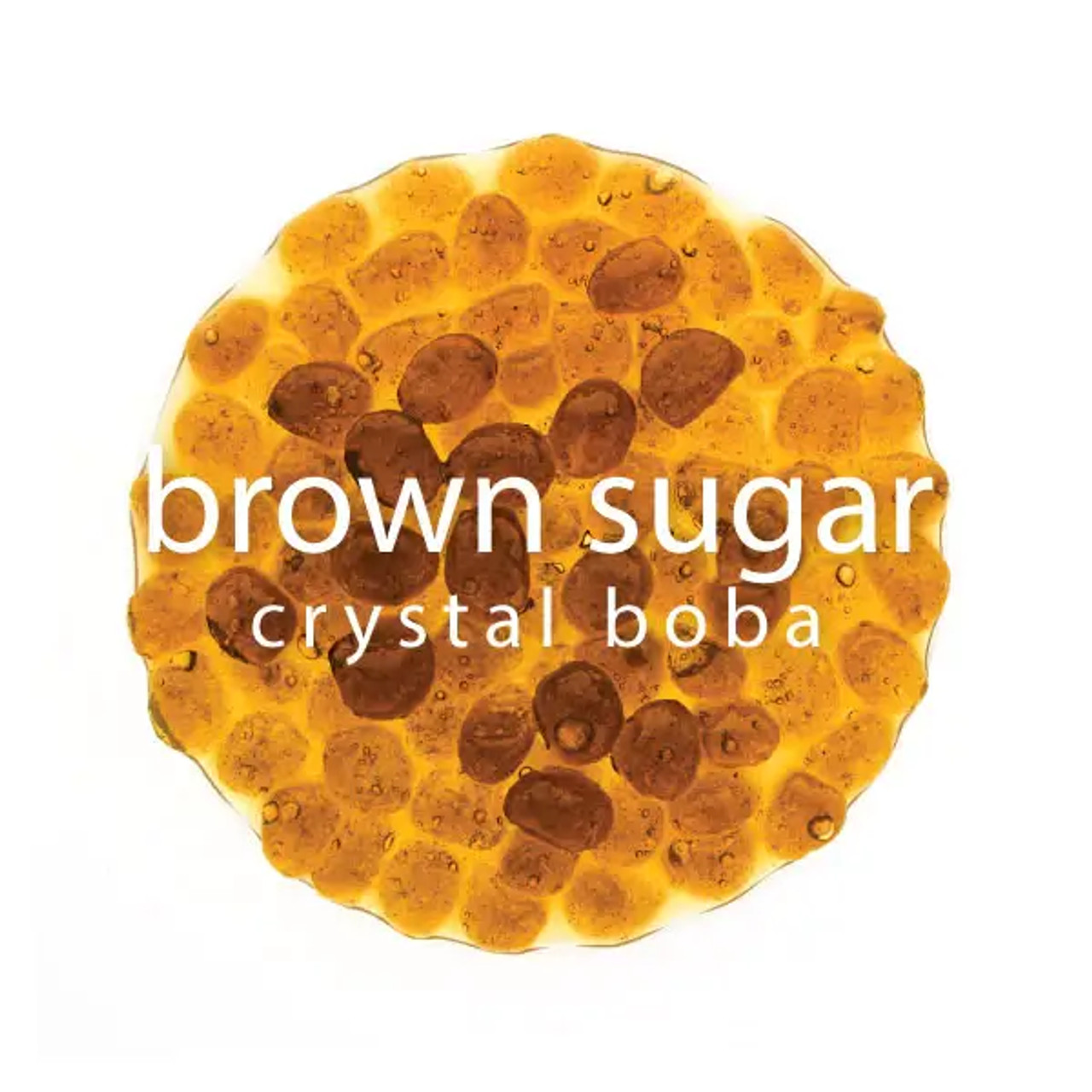 Bossen 4.4 lb. Brown/Black Sugar Crystal Boba in Syrup | Translucent(6/Case)-Chicken Pieces