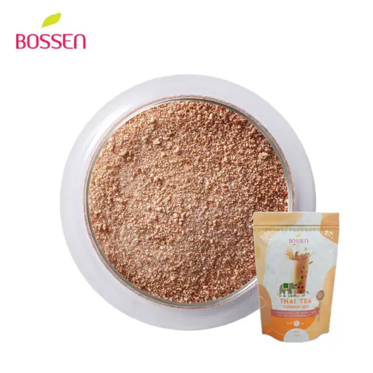Bossen 1 kg (2.2 lb.) Thai Tea Powder Mix - Bubble Tea Bliss(10/Case)-Chicken Pieces