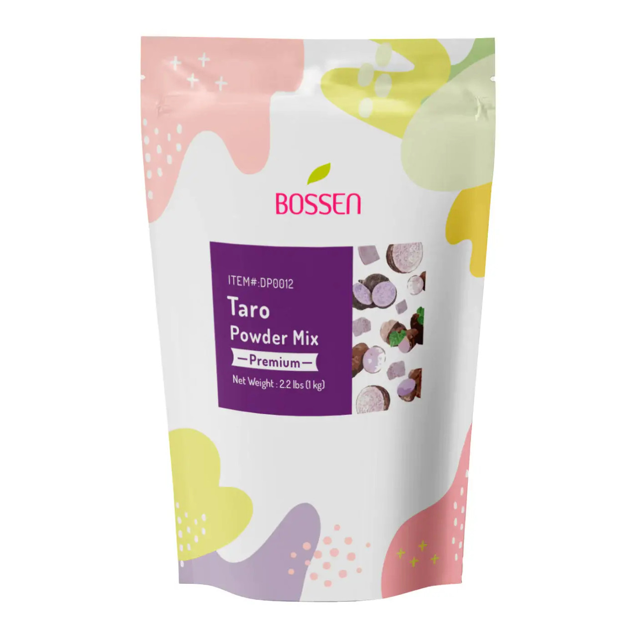 Bossen 1 kg (2.2 lb.) Premium Taro Powder Mix - Creamy Delight for Bubble Tea(10/Case)-Chicken Pieces