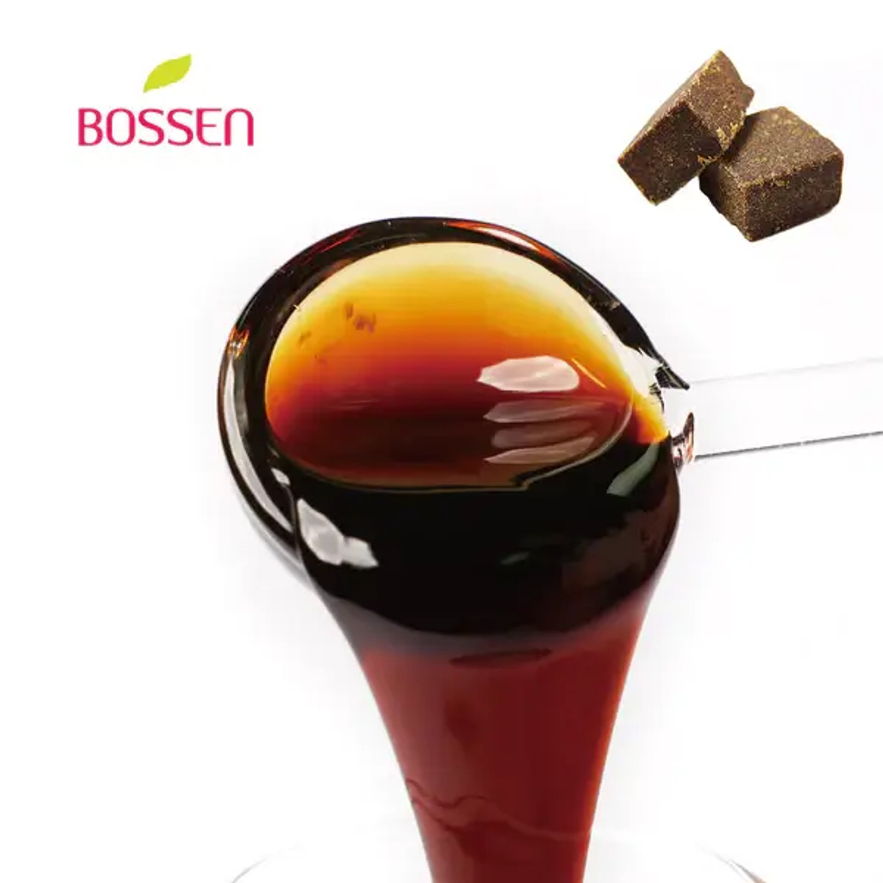 Bossen Premium Brown Sugar Bubble Tea Concentrated Syrup 5 kg (11.2 lb.) - Rich Elegance(4/Case)-Chicken Pieces