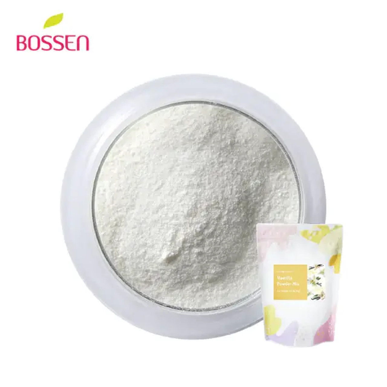 Bossen 1 kg (2.2 lb.) Vanilla Powder Bubble Tea Mix | Classic Sweet Vanilla Flavor(10/Case)-Chicken Pieces