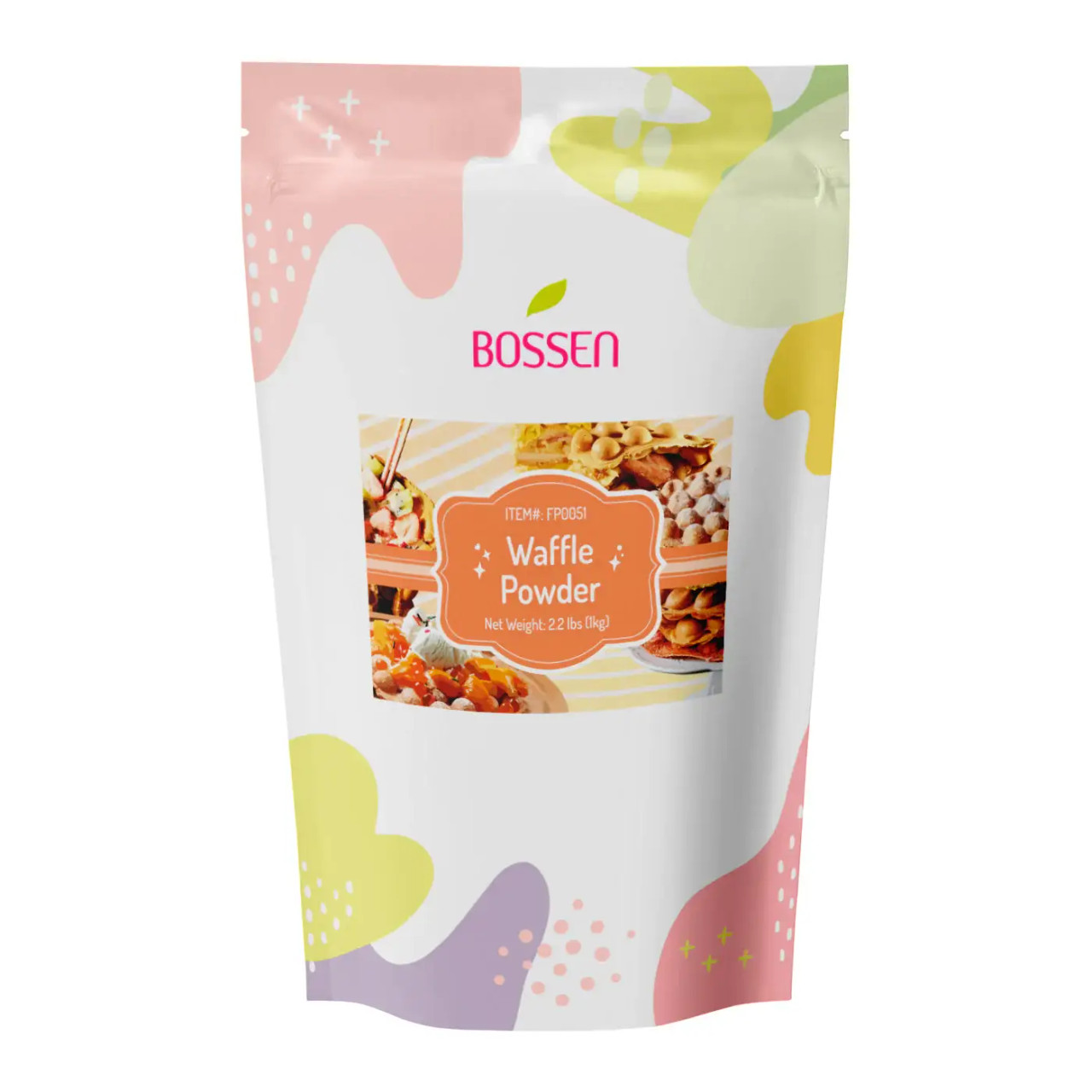 Bossen 2.2 lb. (1 kg) Bubble Tea Waffle Powder Mix | culinary creations(10/Case)-Chicken Pieces