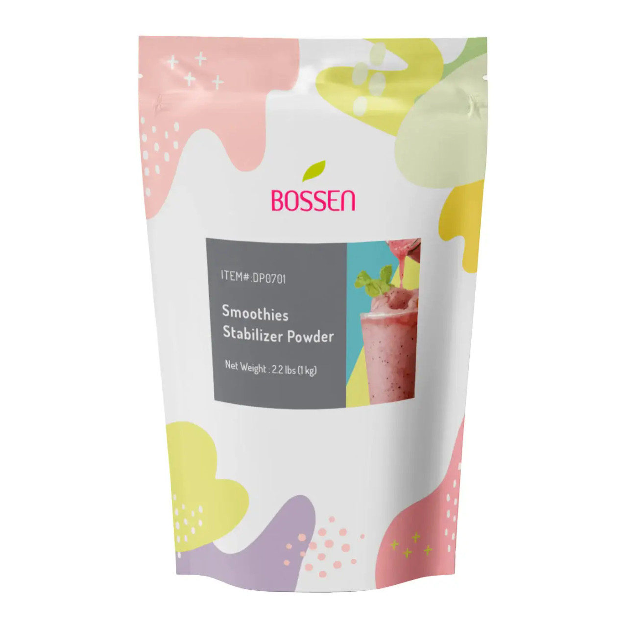 Bossen 2.2 lb. (1 kg) Smoothie Bubble Tea Stabilizer Base Powder Mix(10/Case)-Chicken Pieces