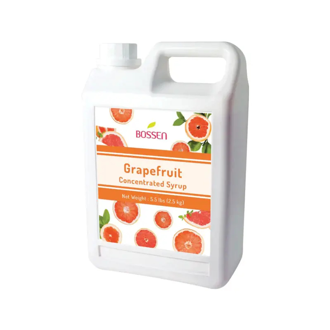 Bossen Grapefruit Bubble Tea Concentrated Syrup 64 fl. oz. (1.89 L) - Real Juice(6/Case)-Chicken Pieces