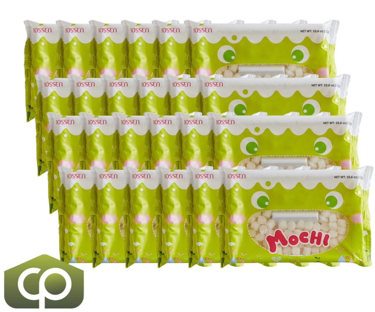 Bossen 10.6 oz. (300 grams) Bubble Tea Original Mini Mochi Rice Cakes Mild Flavor(24/Case)-Chicken Pieces