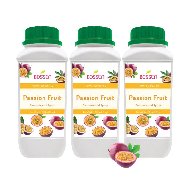 Bossen Passion Bubble Tea Fruit Concentrated Syrup - 30 fl. oz. (0.88 ...