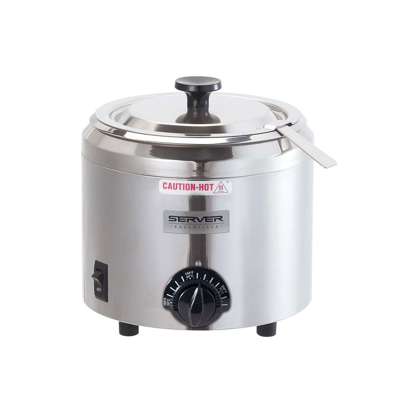 Server 1.5 Qt Small Capacity Stainless Steel Food Warmer w/ Lift Off Lid