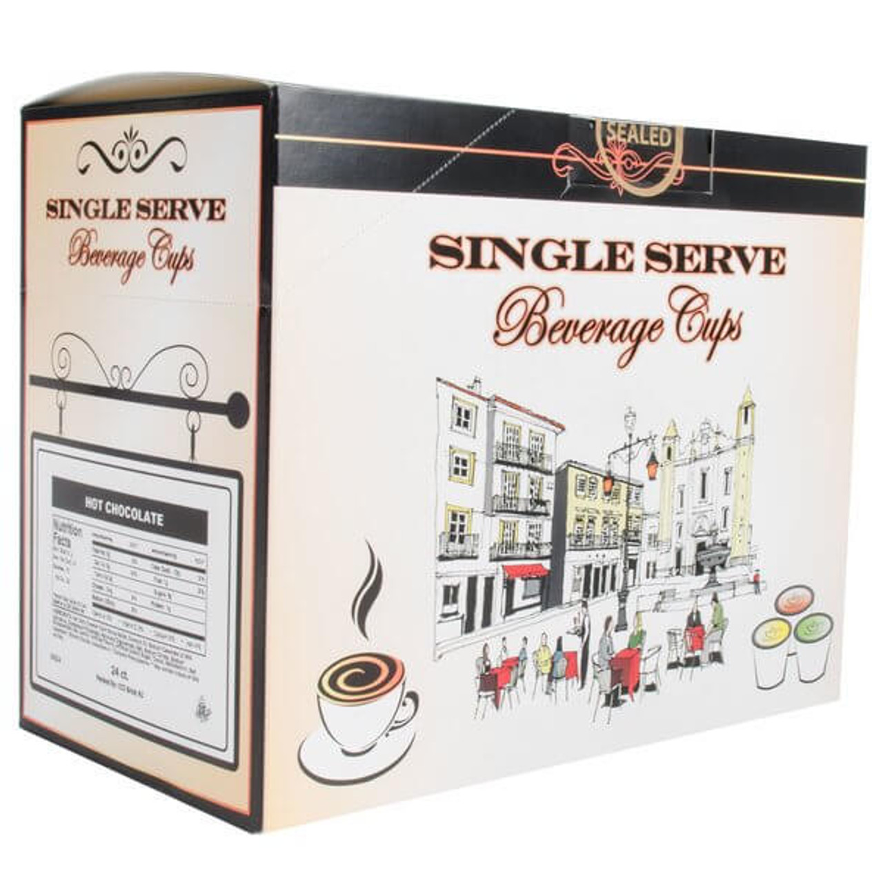 Caffe de Aroma Premium Hot Chocolate Single Serve Cups - 24/Box(8/Case)-Chicken Pieces