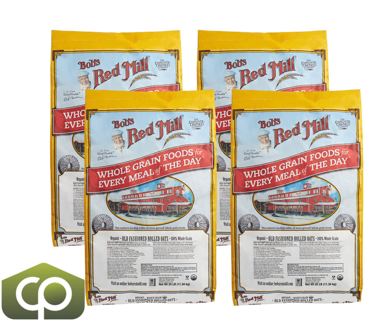 Bob's Red Mill 25 lb. (11.34 kg) Organic Whole Grain Rolled Oats - Heart-Healthy-Chicken Pieces