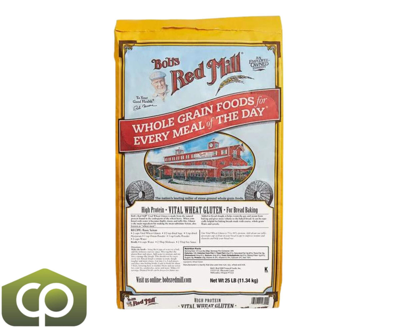 Bob's Red Mill 25 lbs. (11.34 kg) Vital Wheat Gluten - Natural Protein Powerhouse-Chicken Pieces