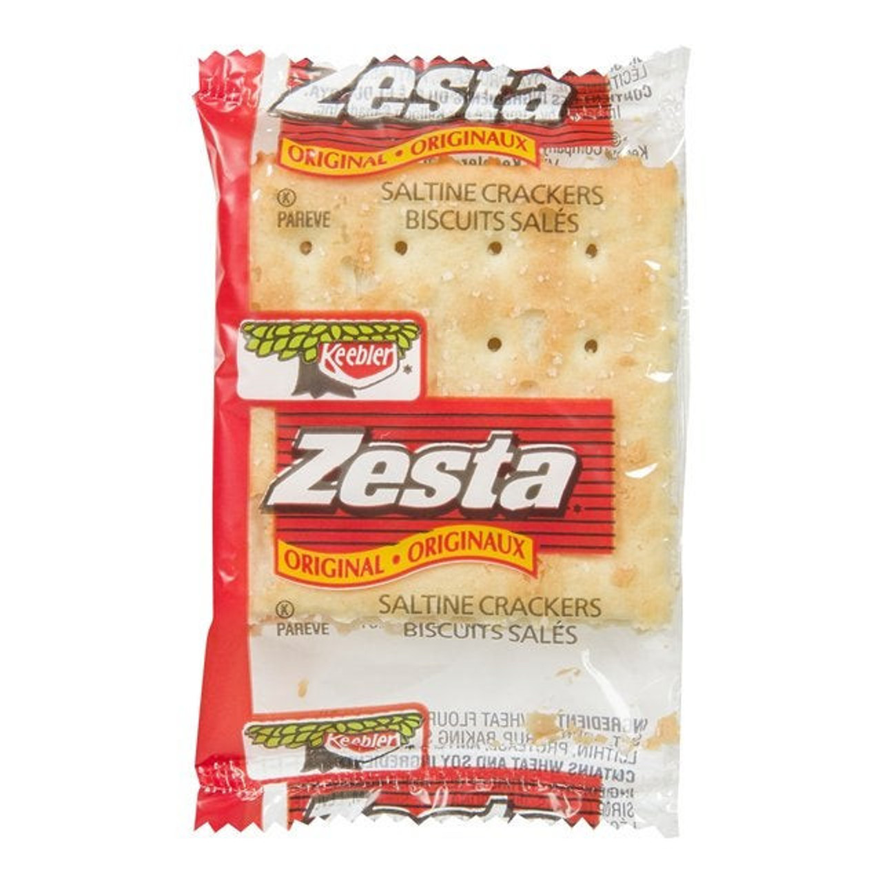 Keebler Zesta Salted Saltine Soda Crackers, Portion | 2UN/Unit, 500 Units/Case