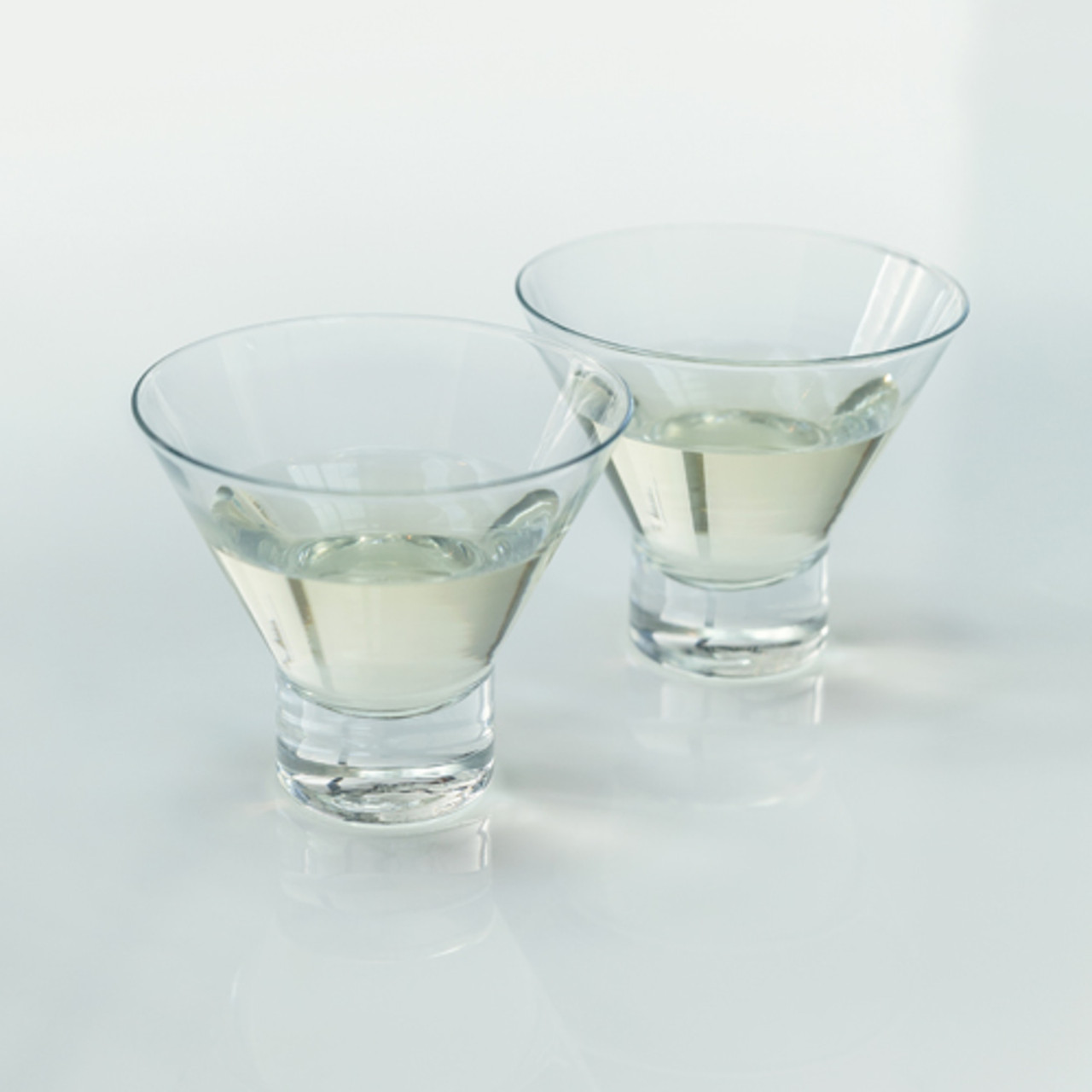 Heavy Base Crystal Martini Glasses by Viski®