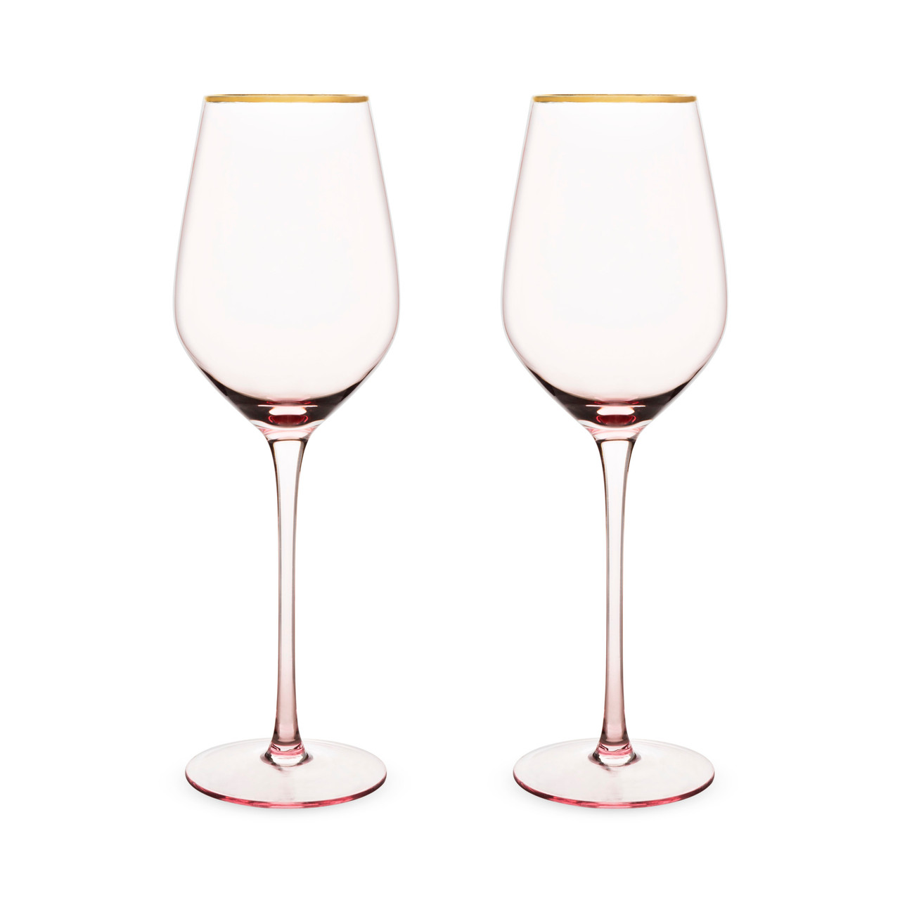 Rose Crystal White Wine Glass Set by Twine®