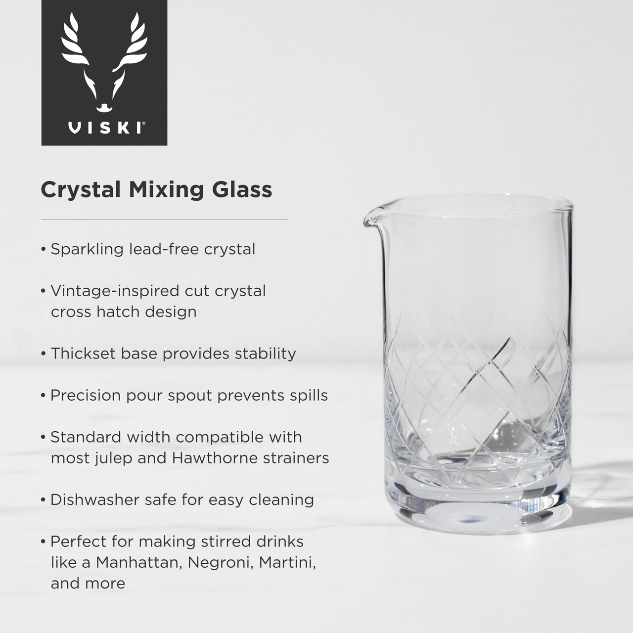 Crystal Mixing Glass by Viski®