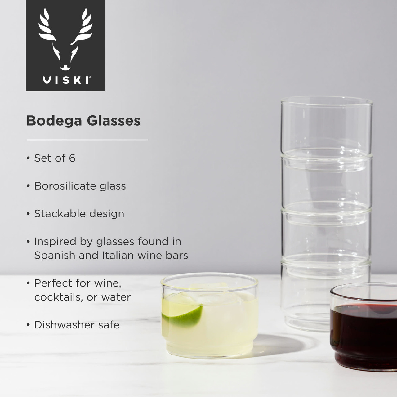 Bodega Glasses by Viski set of 6
