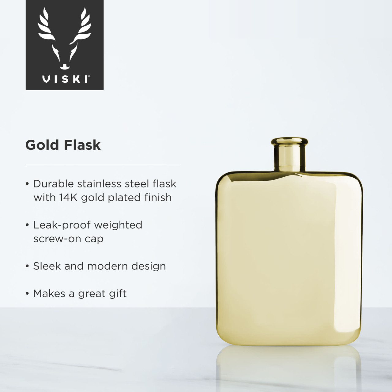 Gold Flask by Viski®