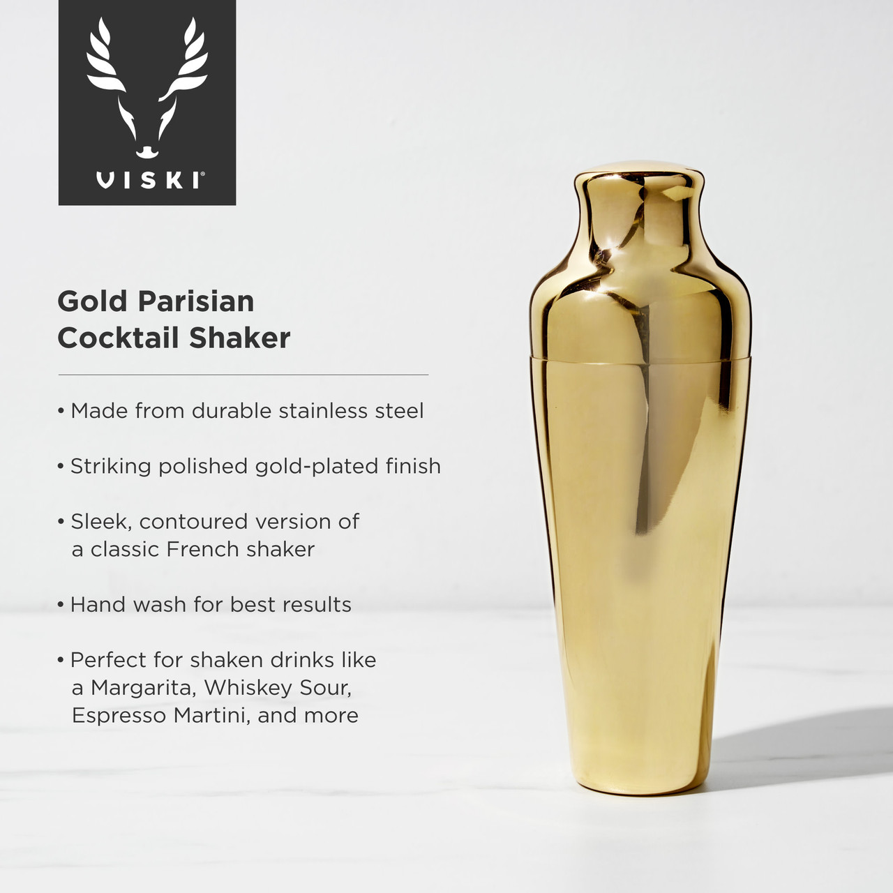 Gold Parisian Cocktail Shaker by Viski®