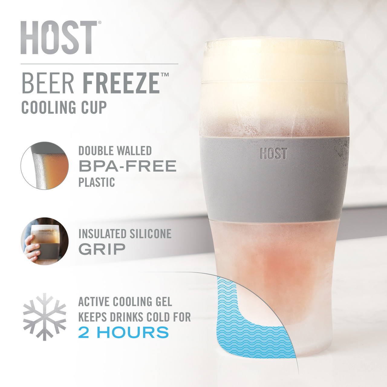 Beer FREEZE in Green (set of 2) by HOST®