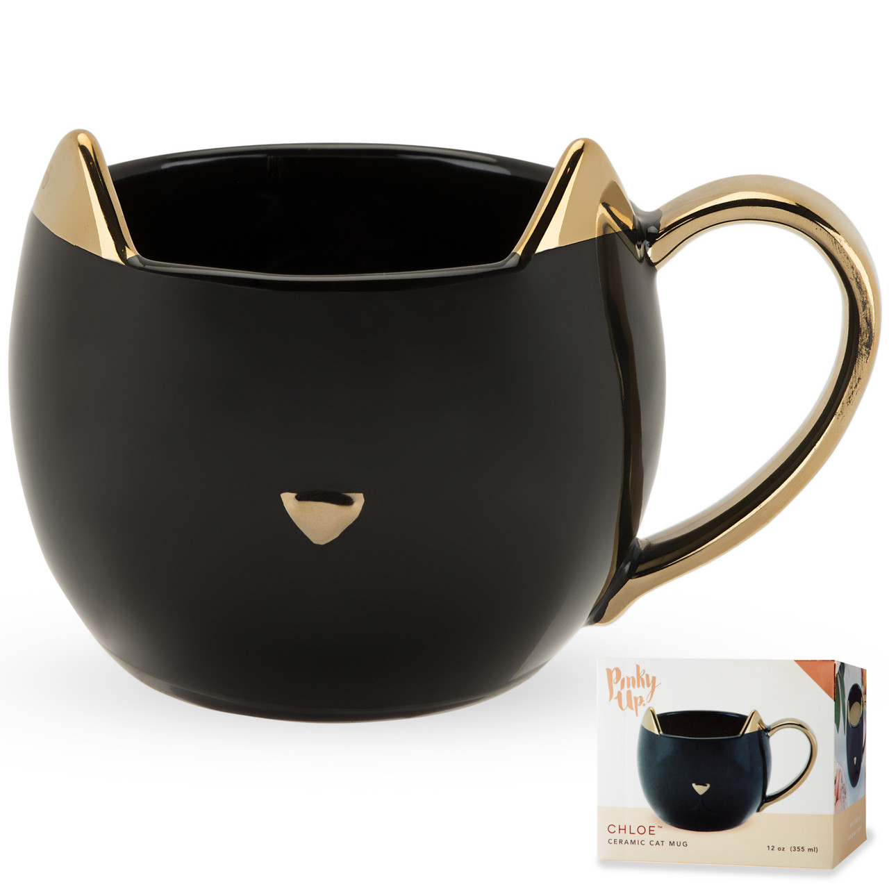 Chloe Black Cat Mug