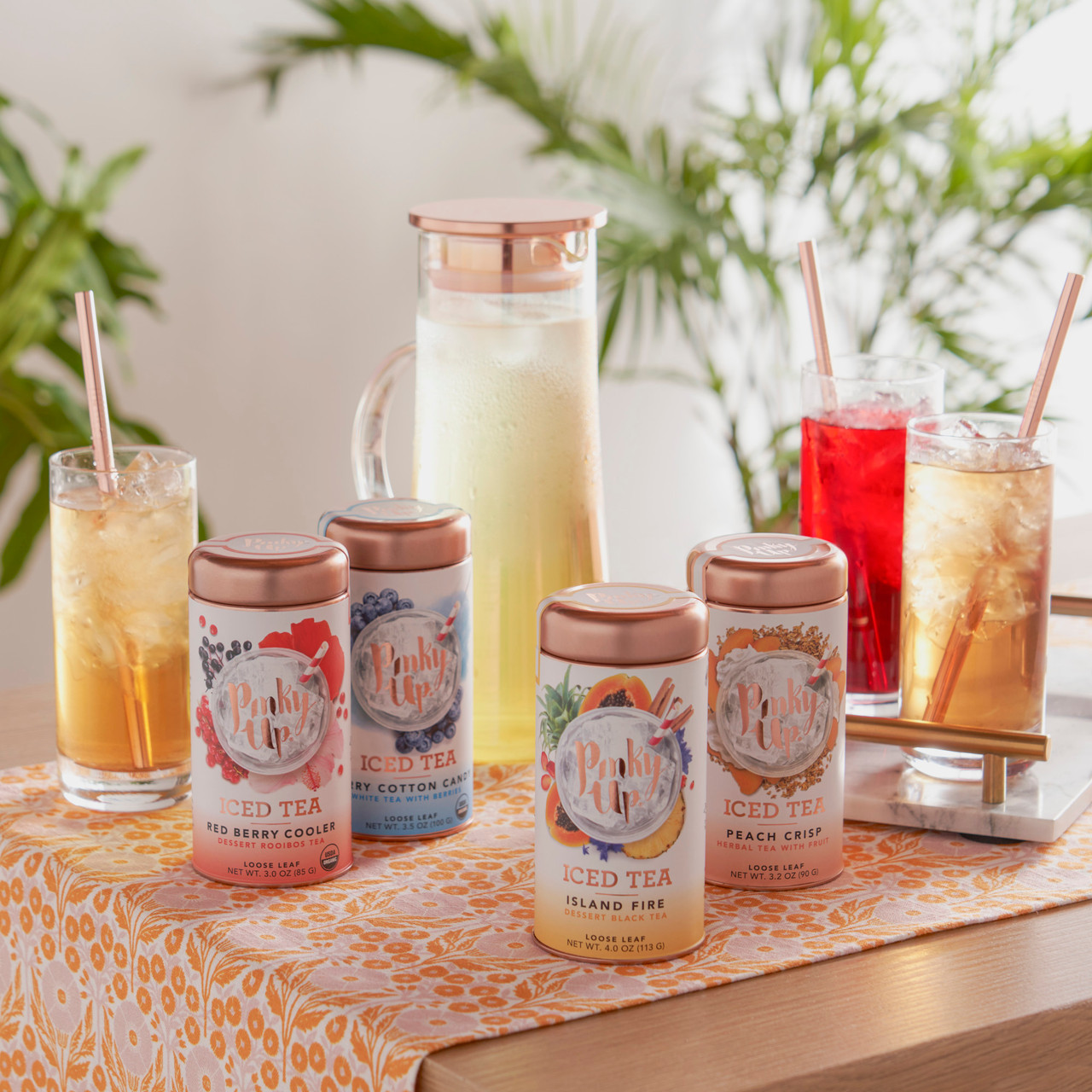 Island Fire Loose Leaf Iced Tea Tins by Pinky Up