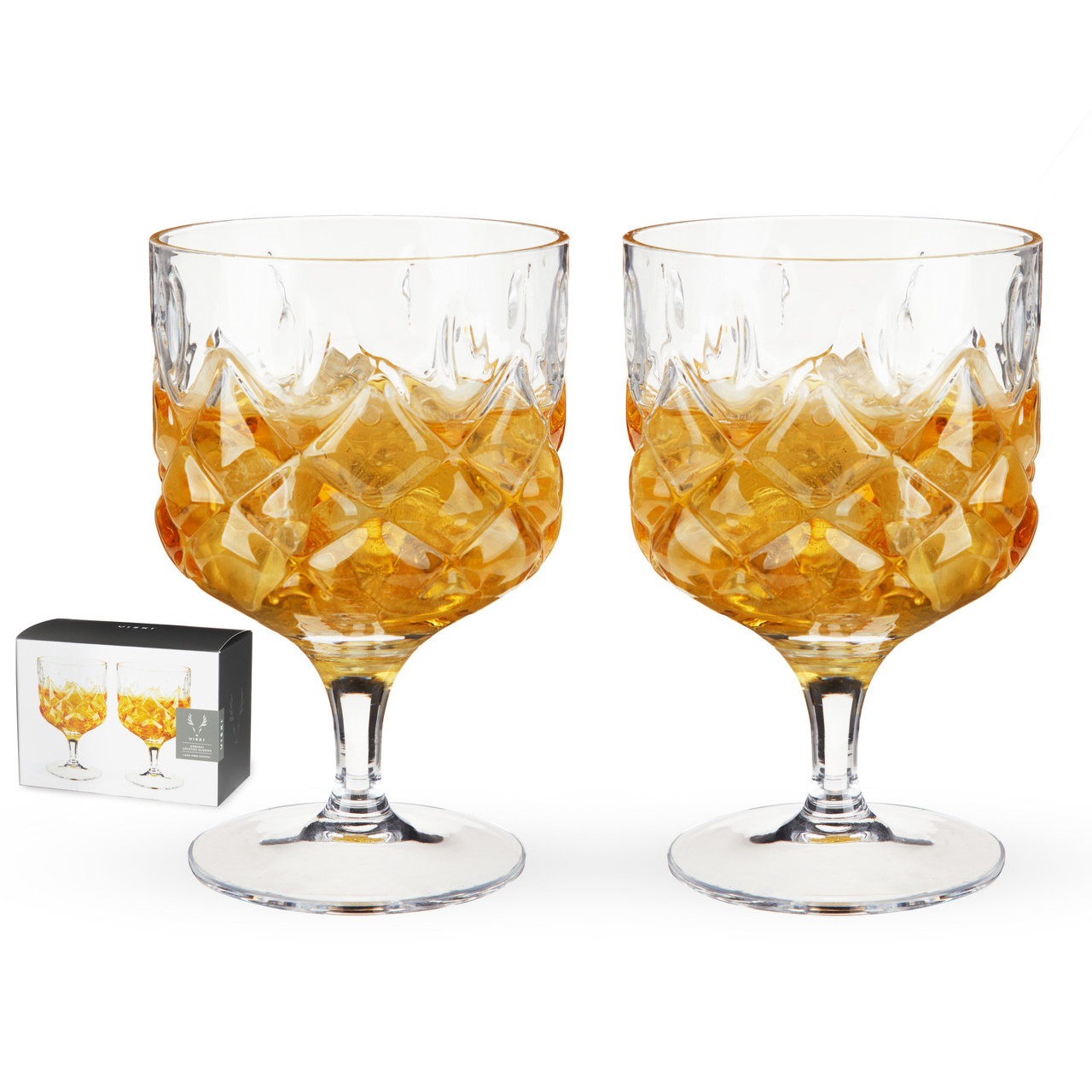 Stemmed Admiral Cocktail Glasses by Viski