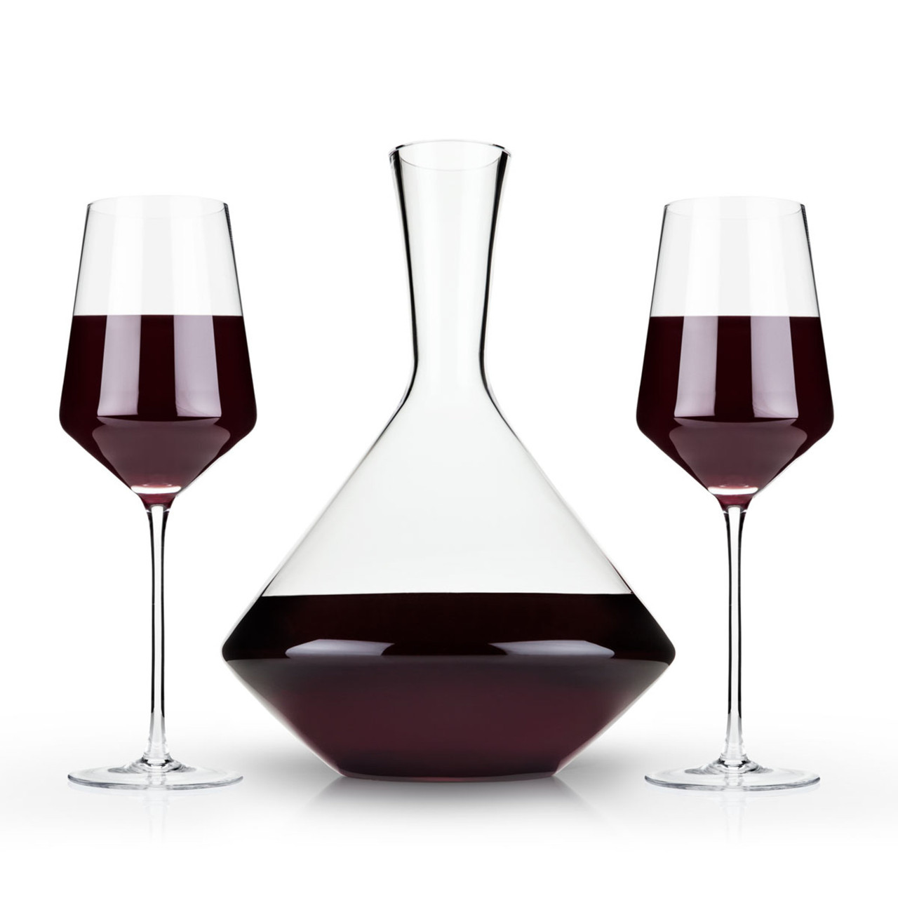 3-Piece Angled Crystal Bordeaux Set by Viski®