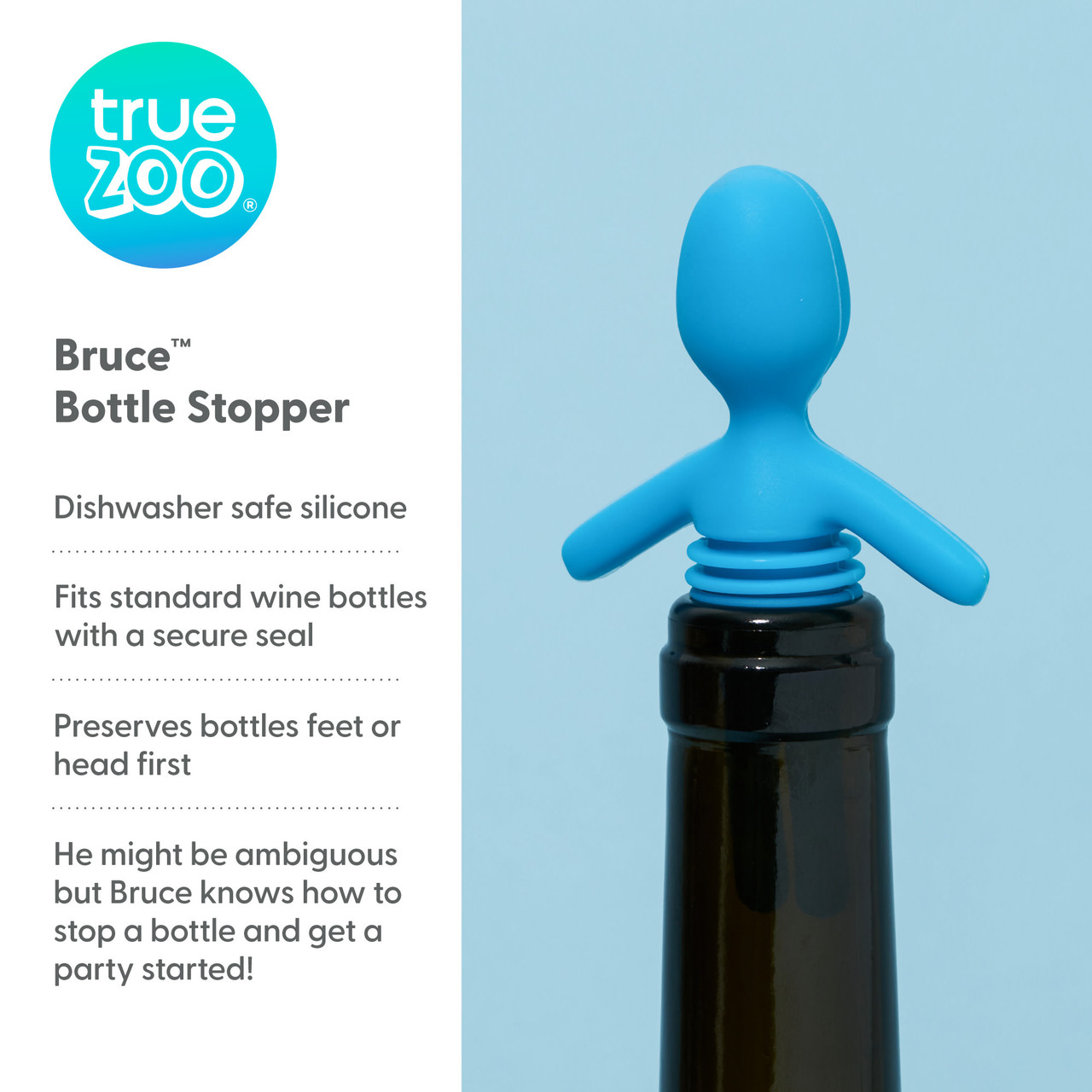 Bruce Bottle Stopper in Blue