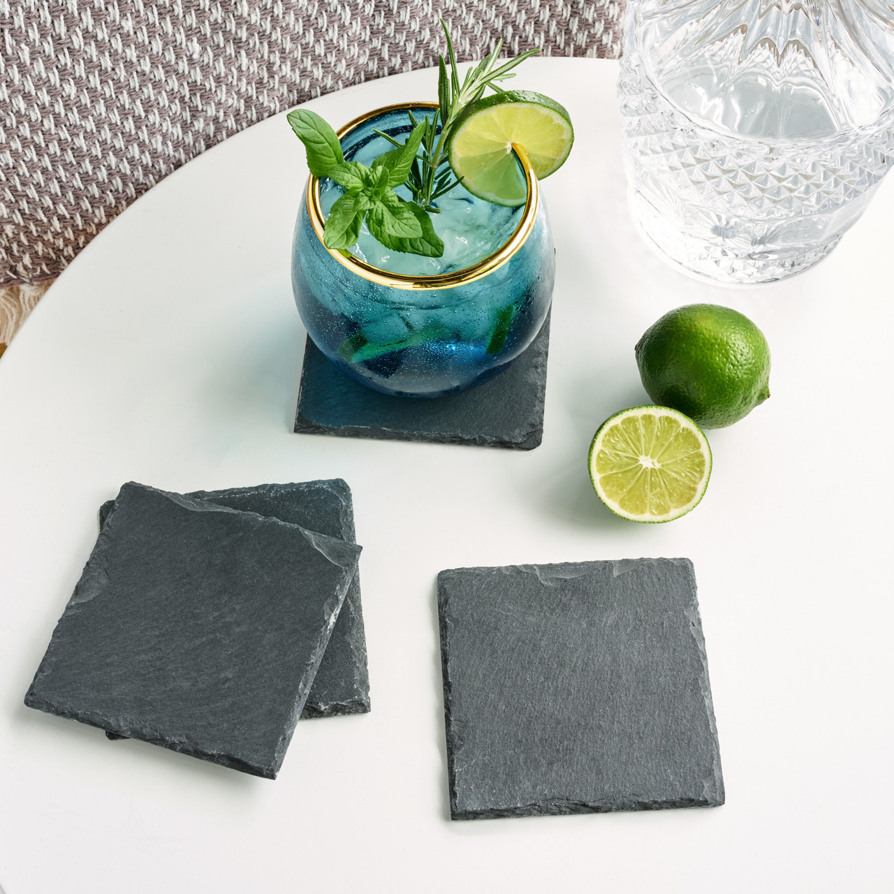 Square Slate Coasters by Twine®