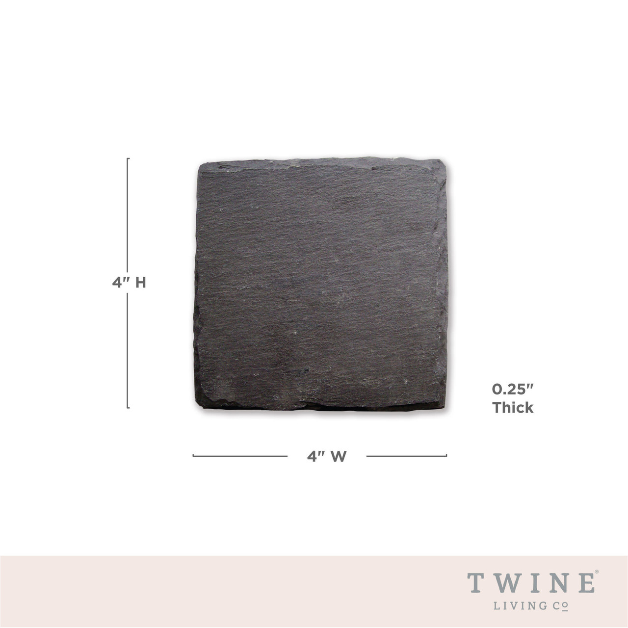 Square Slate Coasters by Twine®