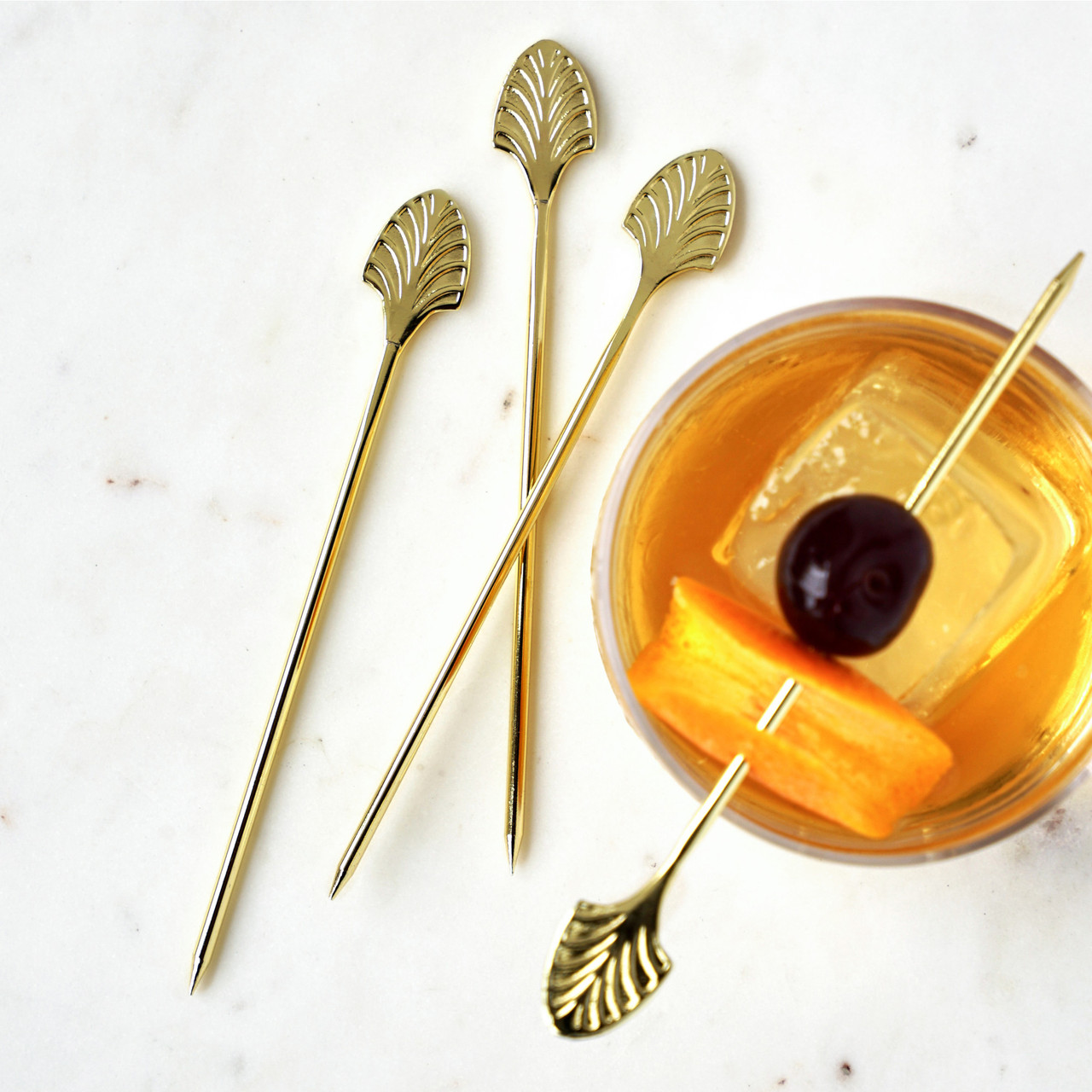 Gold Art Deco Cocktail Picks by Viski®