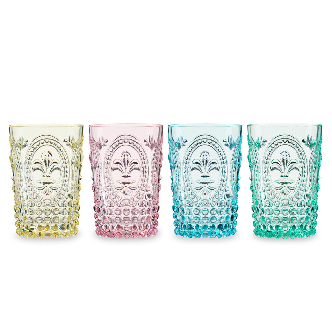 Shatterproof Embossed Tumbler Set of 4 by Twine Living®