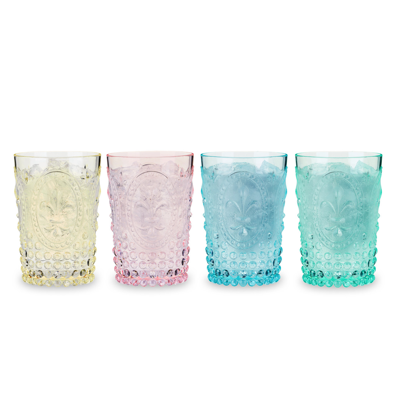 Shatterproof Embossed Tumbler Set of 4 by Twine Living®