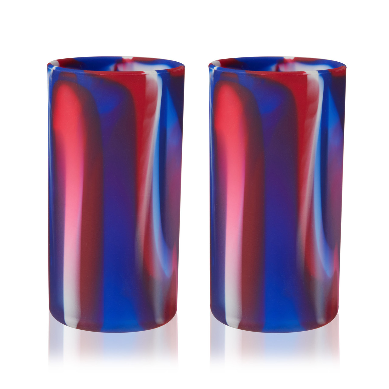 Flexi Tie Dye Silicone Highball Tumblers by True