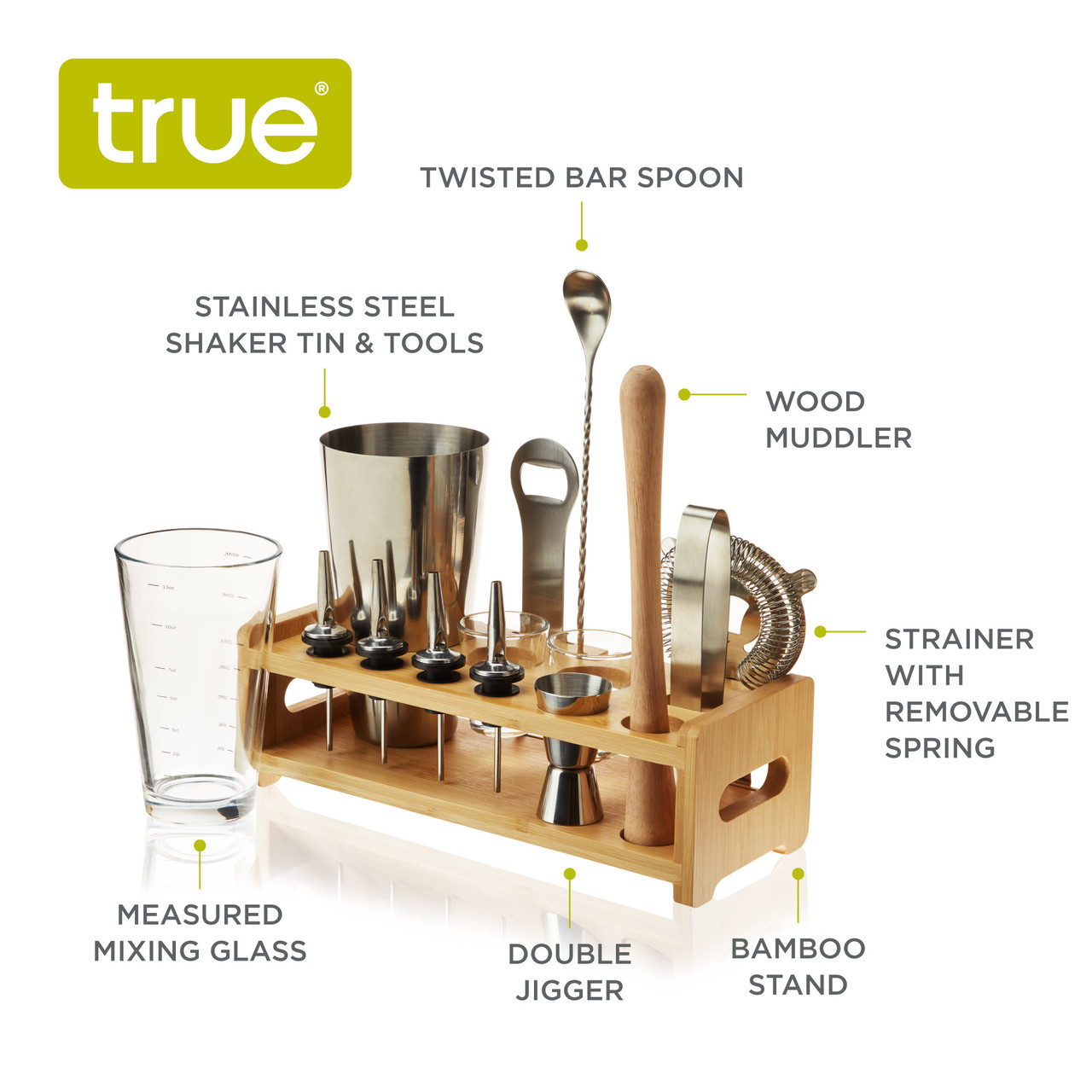 14 Piece Barware Set by True