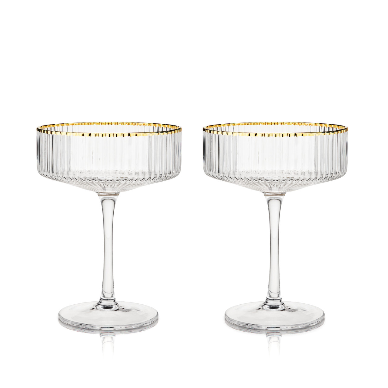 Meridian Coupe Glasses (set of 2) by Viski®