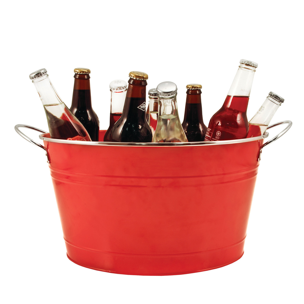 Big Red Galvanized Metal Tub by Twine®