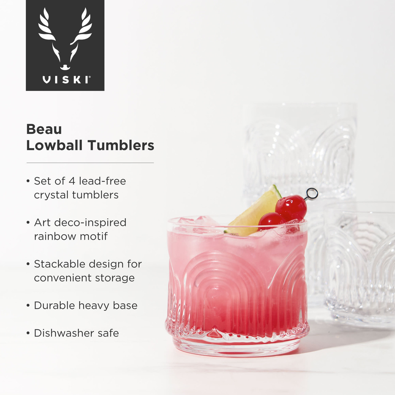 Beau Lowball Tumblers set of 4 by Viski