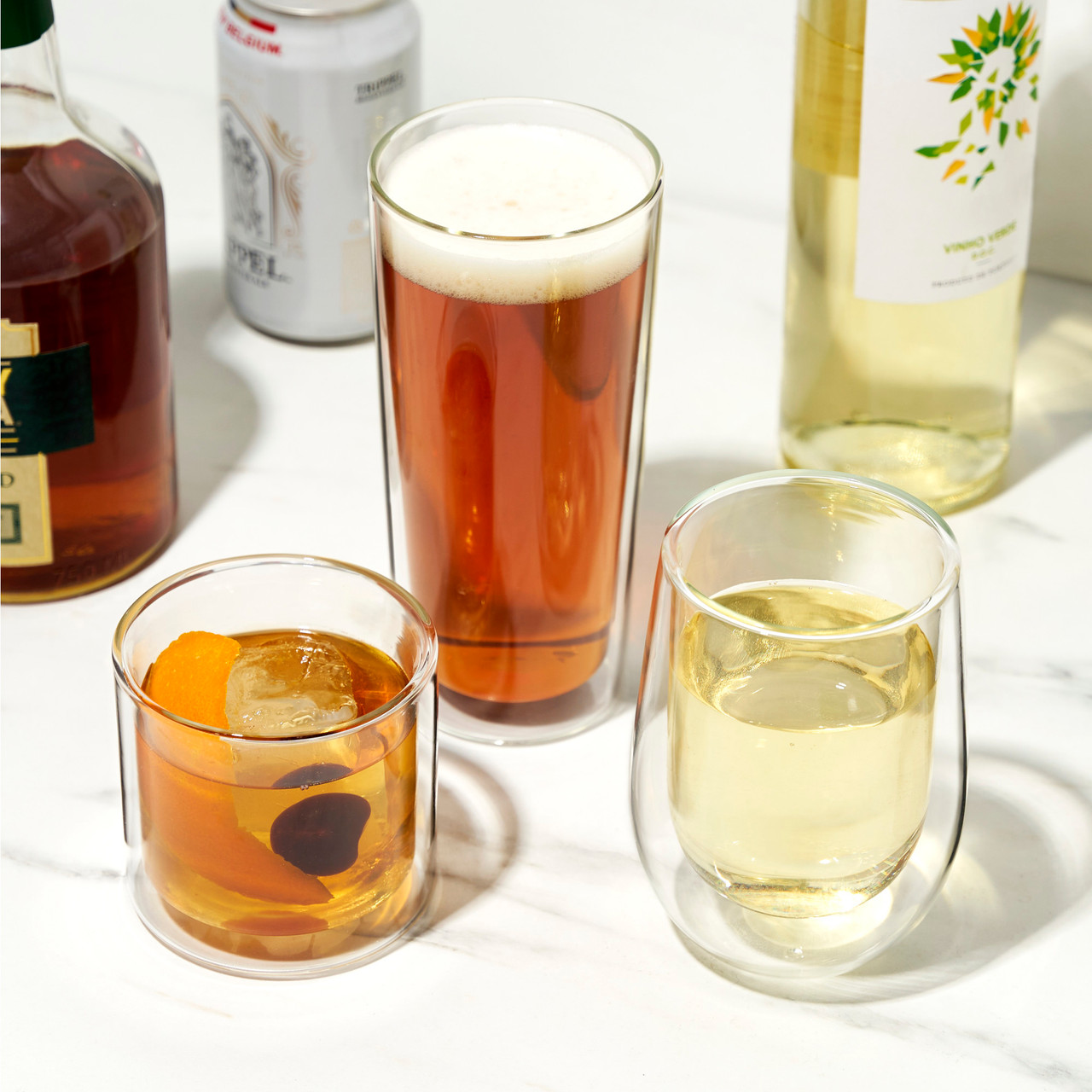 Double Walled Pint Glasses by True