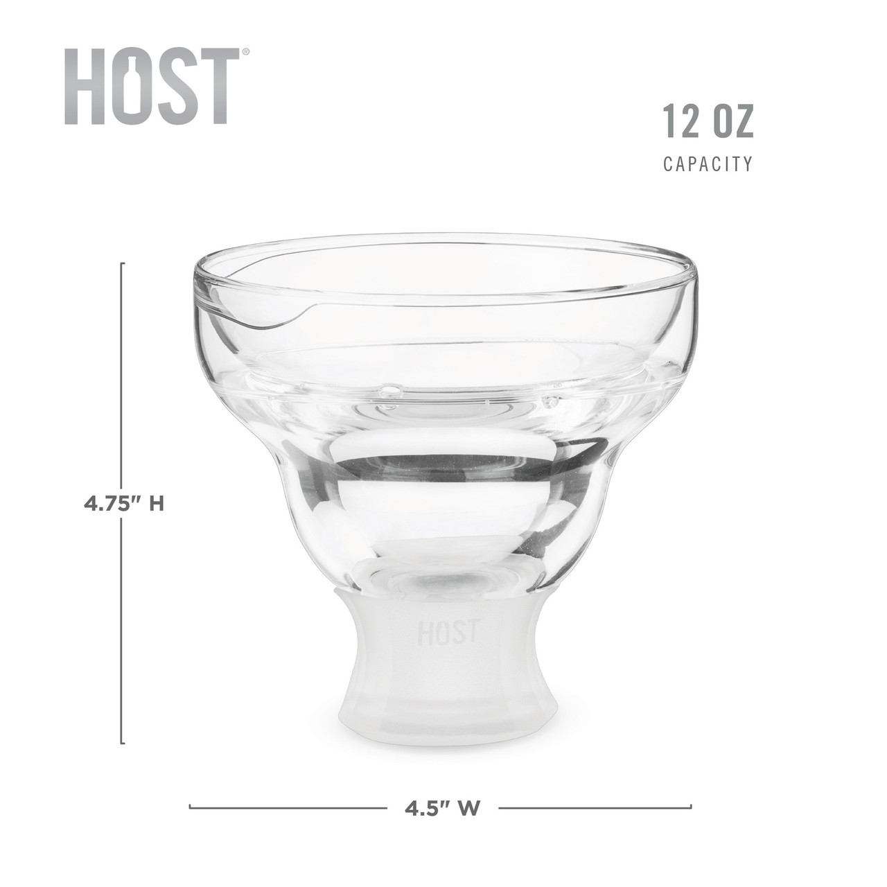 Glass FREEZE Margarita Glass (set of two) by HOST®