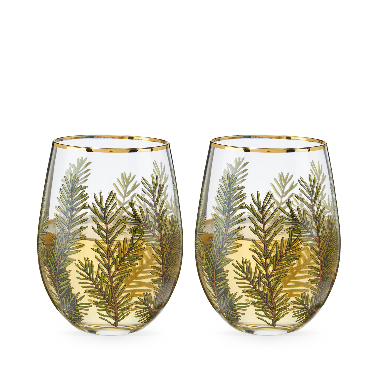 Woodland Stemless Wine Glass Set by Twine®