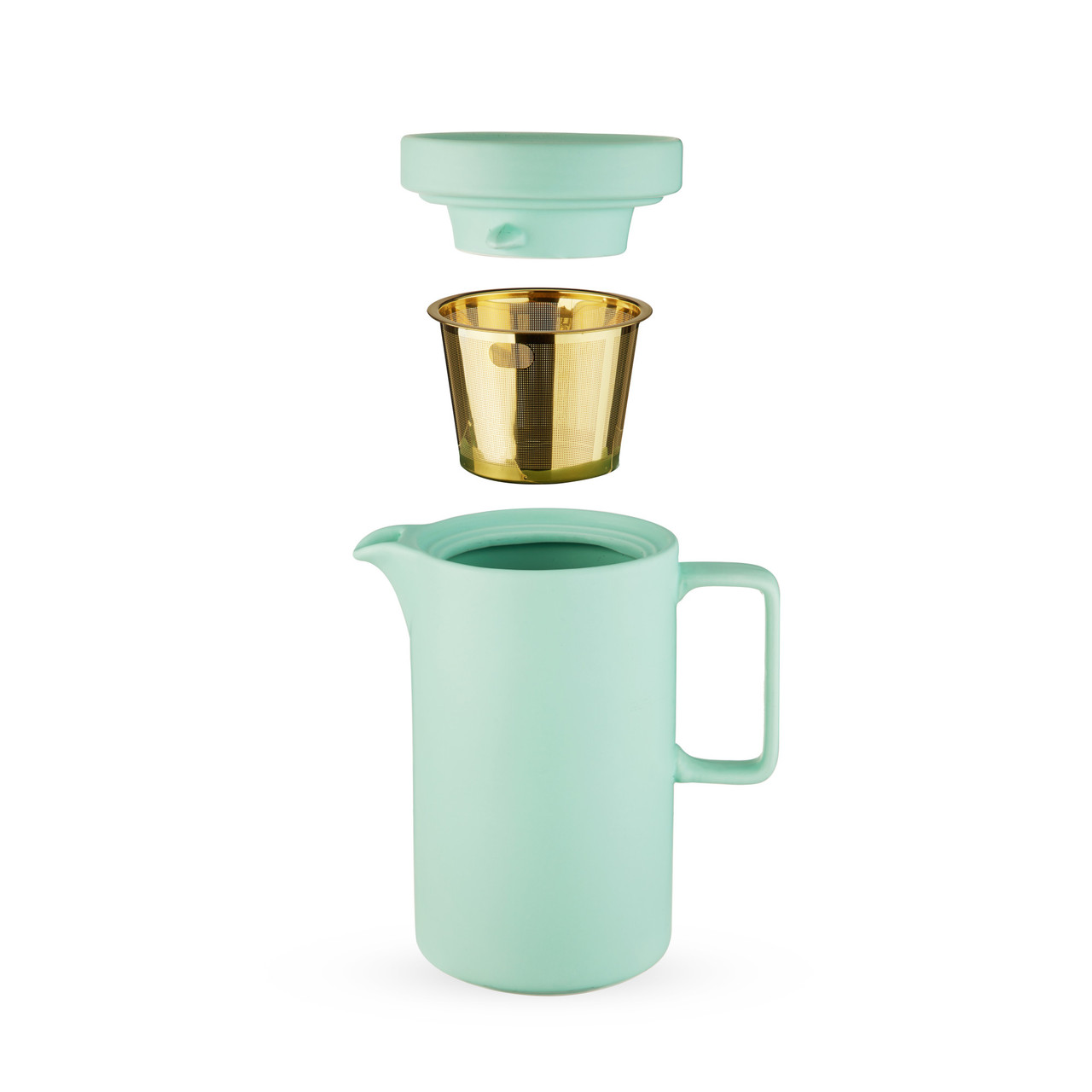 Jona Matte Finish Teapot in Mint by Pinky Up