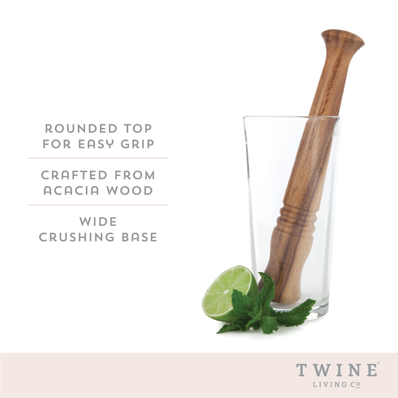 Acacia Wood Muddler by Twine®